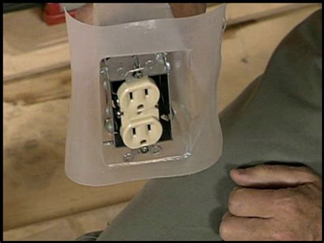 electrical outlet box vapor barrier|airtight electrical outlet boxes.